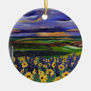 Summer Storm Ceramic Tree Decoration