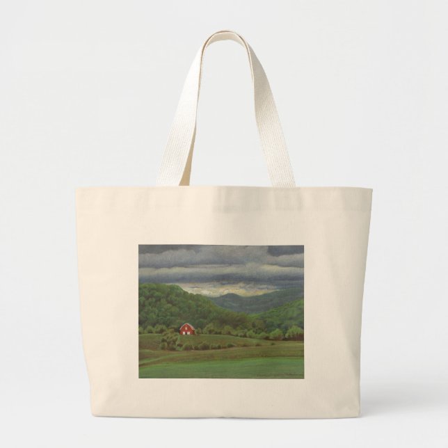 Summer Storm Large Tote Bag (Front)