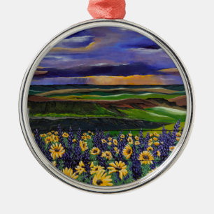 Summer Storm Metal Tree Decoration