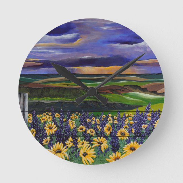 Summer Storm Round Clock (Front)
