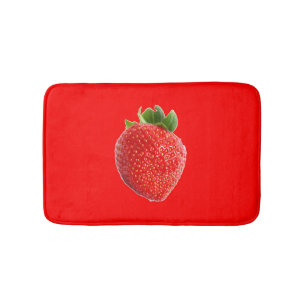 Summer Strawberry Bath Mat