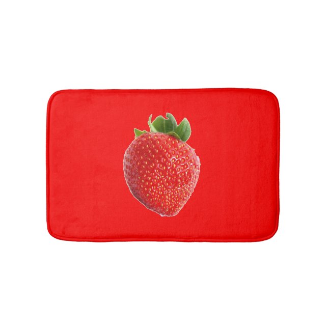 Summer Strawberry Bath Mat (Front)