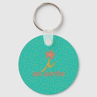 Summer Strawberry effortlesli i am worth Key Ring