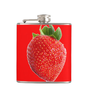 Summer Strawberry Hip Flask