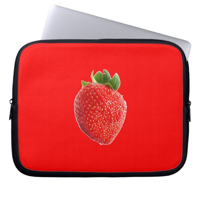 Summer Strawberry Laptop Sleeve (Front)