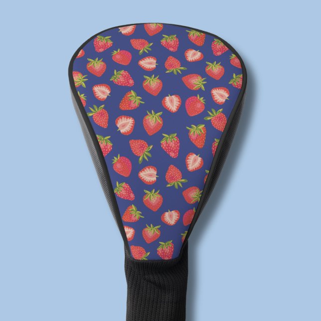 Summer Strawberry pattern Golf Head Cover (Strawberry pattern golf head cover)