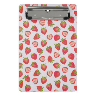 Summer Strawberry Pattern Mini Clipboard