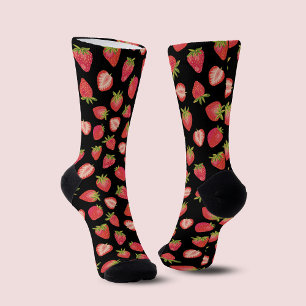 Summer Strawberry Pattern Socks