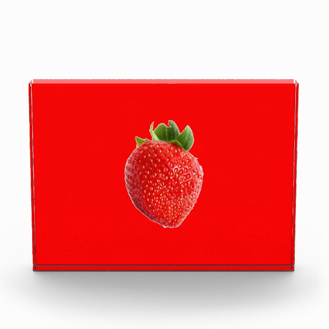 Summer Strawberry Photo Block (Front)