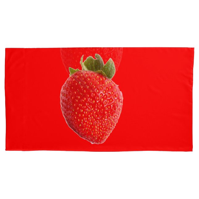 Summer Strawberry Pillowcase (Front-Left)