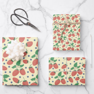 Summer Strawberry Wrapping Paper