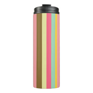 Summer Stripe Colour Palette Design Thermal Tumbler