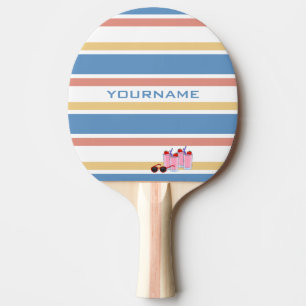 Summer Stripes custom ping pong paddle