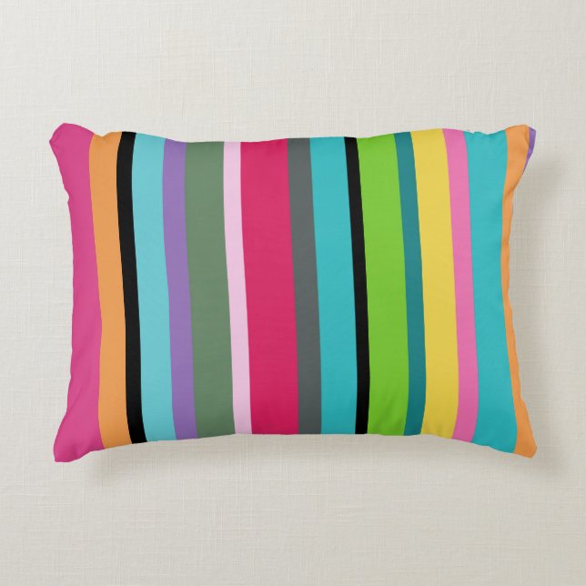 Summer Stripes Decorative Cushion (Front)