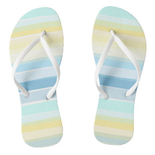 Summer stripes in retro print thongs