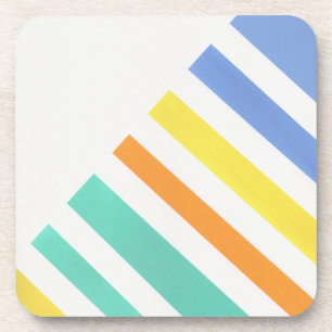 Summer Stripes Throw Pillow Coaster