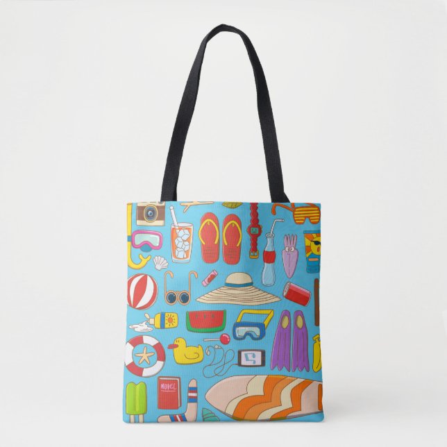 Summer stuff collection item for summer time at th tote bag (Front)