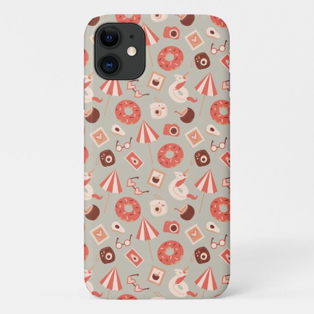 Summer Stuff Light Background Case-Mate iPhone Case (Back)