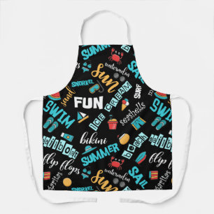 Summer Sun Fun Turquoise ID746 Apron