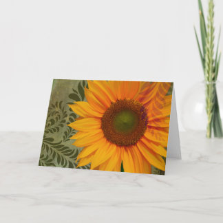 Summer Sun II greeting card, sunflower gardening Card