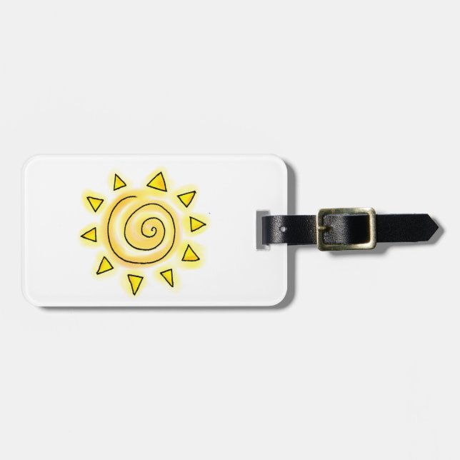 Summer Sun Luggage Tag (Front Horizontal)