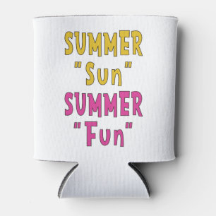 Summer Sun Summer Fun Can Cooler
