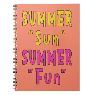 Summer Sun Summer Fun Notebook
