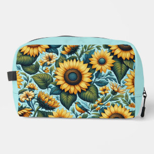 Summer/sunflower/bird Dopp Kit
