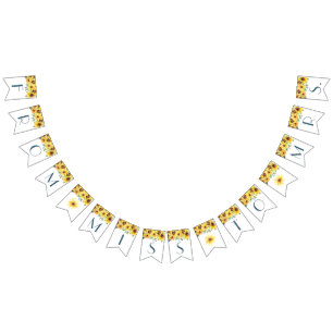 Summer Sunflower Bridal Shower Banner