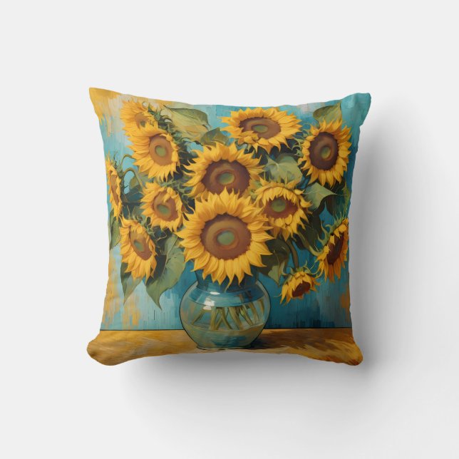 Summer Sunflower Cushion (Front)