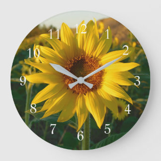 Summer Sunflower Large Clock