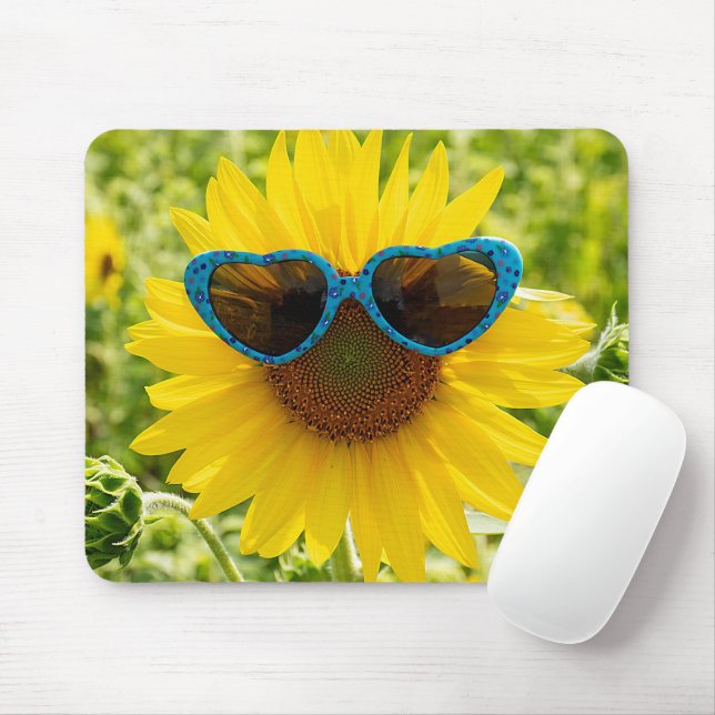 Summer Sunflower Mouse Pad (With Mouse)