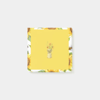Summer Sunflower Post-it Notes