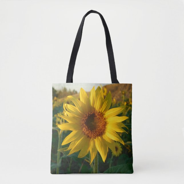 Summer Sunflower Tote Bag (Front)