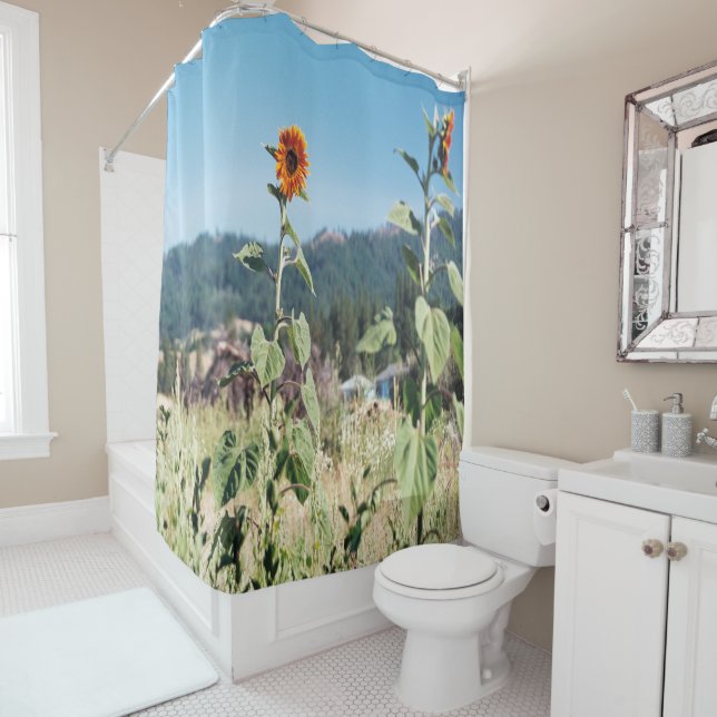Summer Sunflowers..... Shower Curtain (In Situ)