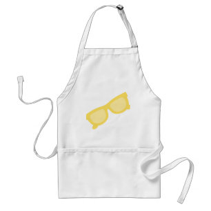 Summer sunglasses yellow hipster eyewear glasses standard apron