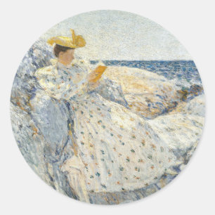 Summer Sunlight   Childe Hassam Classic Round Sticker