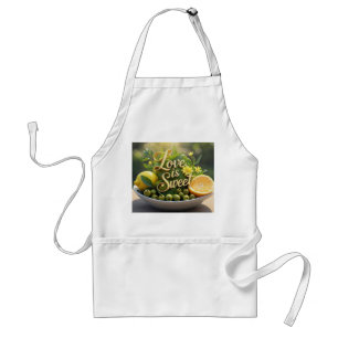 Summer sunny Lemons, olives, citrus slices  Standard Apron