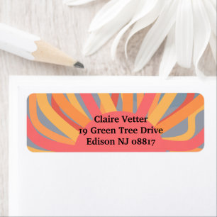 Summer Sunrise Return Address Label
