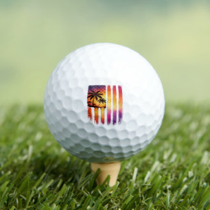 Summer Sunset American Vintage 4th Of July Golf Balls