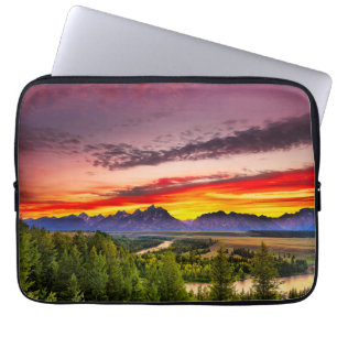 Summer Sunset at Snake River Overlook Laptop Sleeve