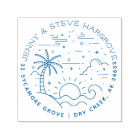 Summer Sunset Beach Married Couple Return Address