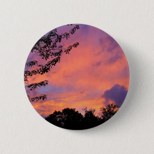 Summer Sunset Button/Pin 6 Cm Round Badge