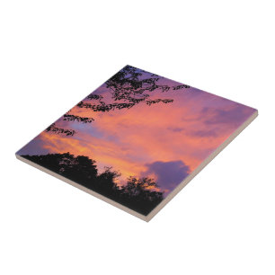 Summer Sunset Ceramic Tile