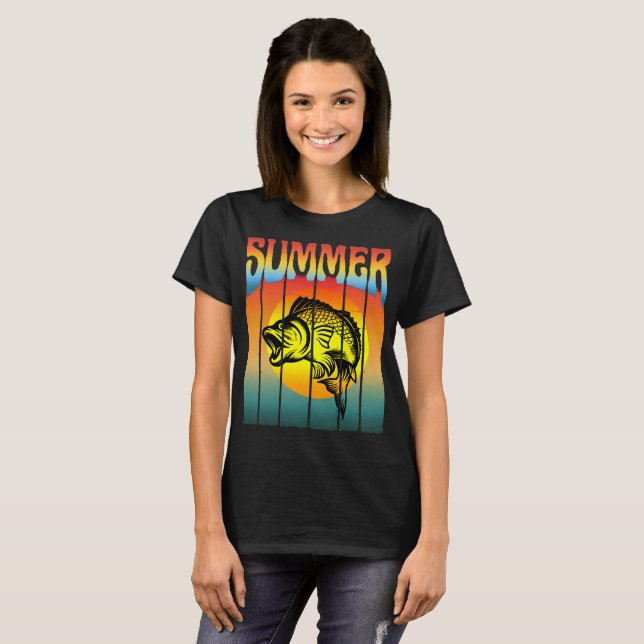 SUMMER SUNSET FISHING T-Shirt (Front Full)