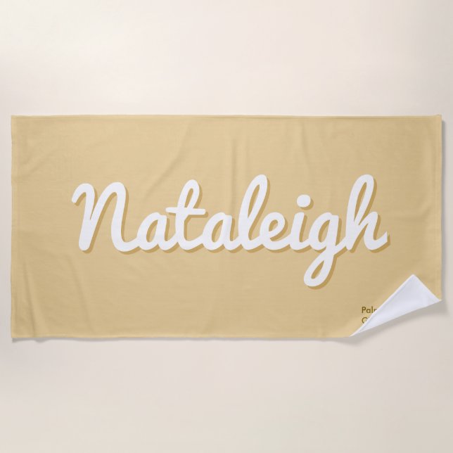 Summer Sunset Girls Trip Bachelorette Beach Towel (Front)