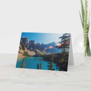 Summer Sunset   Moraine Lake, Canada Card