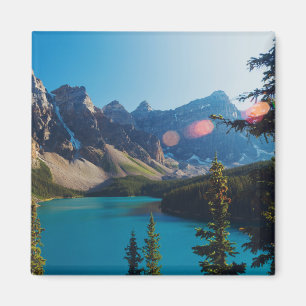 Summer Sunset   Moraine Lake, Canada Magnet
