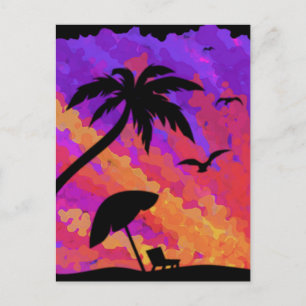Summer Sunset Postcard