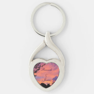Summer Sunset Romance  *Personalize*  Key Ring